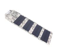 EMUKOEP Chargeur Solaire Pliable 10 W Chargeur de Panneau Solaire Portable avec Sortie USB IP67 étanche pour Téléphones Tablettes Camping Randonnée Sac à Dos (Camouflage)