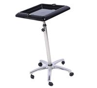 EMUKOEP Chariot mobile pour extensions de cheveux, plateau de rangement pour outils, acier inoxydable ABS, utilisation domestique professionnelle sur roues