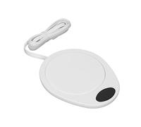 EMUKOEP Chauffe-Tasse USB, Plaque Chauffante électrique, Température Constante de 55 °C, adapté à la Plupart des Types de Tasses (Blanche)