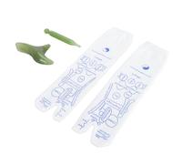 EMUKOEP Chaussettes de Massage par Acupression Outils de Réflexologie Ciblés Relaxation du Corps et de L'esprit pour le Bien-être Adaptés à Résine Coton (Grande taille)