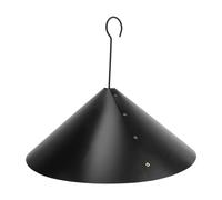 EMUKOEP Clapet d'écureuil, protège les mangeoires à oiseaux, avec plaque de guidage en PVC pour jardin, véranda, cour (vis (matériau PVC, avec crochet))