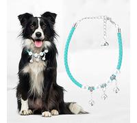 EMUKOEP Colliers Cloches pour Animaux de Compagnie de qualité, Longueur Réglable, Matériau PU Sûr, Bleu/Rose/Rouge/Noir, Tailles XS-L (XL)