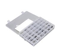 EMUKOEP Condensateur électrolytique SMD 1520 Pièces, 36 Valeurs 1uF-1000uF, Kit D'assortiment en Aluminium avec Faible Impédance, Haute Résistance à L'ondulation, pour Réseau Automobile,