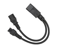 EMUKOEP Connecteur du Réseau Y-Splinter, CEEC 320, C14 Connecteur sur la Prise C13 et C5, Câble D'adaptateur Splinter, 10 A, 250 V