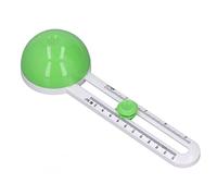 EMUKOEP Coupe-papier Circulaire, Rayon Réglable de 3,1 à 12,6 Pouces, Coupe-papier Manuel Portable pour Bricolage, Bureau, école, avec Bouton Flottant pour une Précise (Verte)