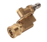 EMUKOEP Coupleur Pivotant Multifonctionnel à Connexion Rapide de 1/4 Po pour Buse de Nettoyeur Haute Pression, Sortie Haute Pression Stable de 4 500 Psi pour Fournitures de Jardin (7 Niveau)