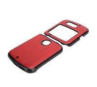 EMUKOEP Couvercle de Protection du Téléphone Mobile, Coque de Couverture en Cuir de Téléphone à L'amortisseur pour Razr 5G (Rouge)