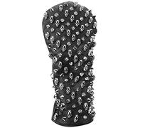 EMUKOEP Couvre-Chef Imperméable Durable de Couverture de Putter de de Rivet de Crâne pour la Protection de Club de Argent PU 1PC (Grande Taille)