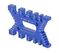EMUKOEP Dispositif à Vide, Glissière de Mesure du Cône, échelles de Haute Précision, Menuiserie, Routeur, Scie, Mesurer la Linéaire pour le Traitement du Bois (Bleu)