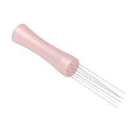 EMUKOEP Distributeur de Type à Aiguille à café, Alliage en Aluminium en Acier Inoxydable, Mélangeur de Poudre de café pour Portafilter (Or rose)