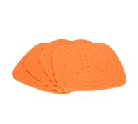 EMUKOEP Doublures de Nichoir Rembourrées pour Poules, pour Une Protection Confortable des œufs, Tapis de Literie Réutilisable pour Coup de Poule, Lavable, 4 Pièces (Orange)