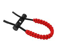 EMUKOEP Dragonne Tressée avec Nœud, Forme Durable pour L'exercice, Facile à Porter pour les Fans de Tir à L'arc (Rouge)