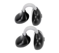 EMUKOEP Écouteurs à Clipser Écouteurs sans Fil Bluetooth à Oreille Ouverte Pilotes de 18,2 Mm 40 Heures de Lecture IPX7 étanche avec IA Appels Clairs pour Le Sport, Les (Noir Gris)