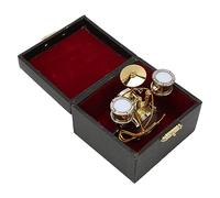 EMUKOEP Ensemble de Batterie Miniature détaillé, Décor de Maison de Poupée avec Présentoir, Cadeau de Noël Idéal pour Le Batteur