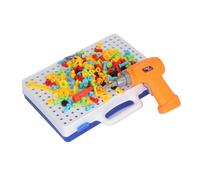 EMUKOEP Ensemble de Jouets éducatifs de 239 Pièces avec Perceuse et Tournevis Améliorant L'intérêt d'apprentissage pour Le Développement des Sciences, de la Technologie, de L'ingénierie et des