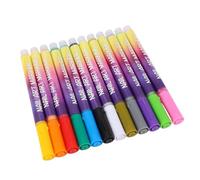 EMUKOEP Ensemble de Stylos Nail Art, 12 Couleurs, Marqueurs de Manucure à | Matériau ABS, Conception Anti-taches, Retrait Facile avec des Lingettes Dissolvantes, Tenue Longue Durée avec Couche de
