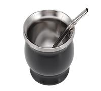 EMUKOEP Ensemble de Tasses à thé Gourde à Double Paroi en Acier Inoxydable, pour Boissons Chaudes et Froides, Idéal pour les Amateurs de café et de thé