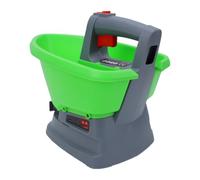 EMUKOEP Épandeur D'engrais électrique 3L Portatif, Angle de 140 Degrés, 7 | Alimenté par Batterie sans Fil, Batterie au Lithium 2000 MAh, 5 Vitesses de Réglage de Sortie, pour Engrais, Sel et Fonte