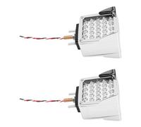EMUKOEP Feu de Garde-boue carré Double Face à 60 LED, Feu Arrière Rouge