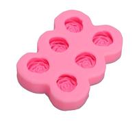 EMUKOEP Fondant flexible en silicone rose pour gâteau de fleurs, résine, savon, bijoux en argile et divers travaux manuels, avec propriétés antiadhésives, convient pour une utilisation en fête