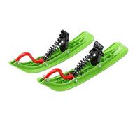 EMUKOEP Go Kart Skis Avant en Plastique Kit de Luge de Course à Neige d'hiver Utilisation Polyvalente pour Les Sentiers de Neige Construction Robuste ABS Métal 2 Traîneaux