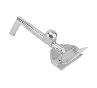 EMUKOEP Grattoir à griller avec lames de rechange en acier inoxydable, long manche ergonomique en aluminium, grattoir pour gril à dessus plat pour usage domestique et commercial