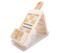 EMUKOEP Hachoir à Légumes Hachoir Mandoline Trancheuse 4 en 1 Multifonction Manuelle 304 Acier Inoxydable Pliable Boîte de Collecte Intégrée Garde-main pour la Préparation des Rep