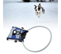 EMUKOEP Harnais pour Chien Aveugle Halo Collier de Pare-Chocs Réfléchissant Réglable pour Animaux Malvoyants, Restez Actif et Améliorez la Confiance, Bande D'aluminium Mousse SBR (M Diamètre 33