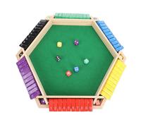 EMUKOEP Jeu de société Close The Box en Bois, Jeu de Dés à 6 Joueurs pour les Réunions de Famille, Mathématiques et Stratégie Amusantes pour les âges