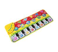 EMUKOEP Jouet de Clavier de Piano Portable pour Enfants, avec Design Animal, Tapis de Musique Pliable pour L'éducation Précoce, Couverture Lumineuse Clignotante pour bébé