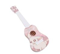 EMUKOEP Jouet éducatif de Guitare ukulélé pour Enfants Suscitant L'intérêt Musical des Plus de 3 Ans, Instrument de Musique Portable pour L'apprentissage Précoce (Lapin Mignon)