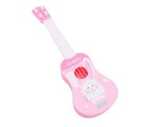 EMUKOEP Jouet éducatif de Guitare ukulélé pour Enfants Suscitant L'intérêt Musical des Plus de 3 Ans, Instrument de Musique Portable pour L'apprentissage Précoce (Rose)