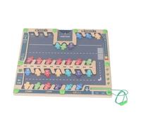 EMUKOEP Jouet éducatif de Labyrinthe de de Couleur de Jouet de Puzzle de Conseil de Labyrinthe D'alphabet pour des Enfants, pour des Compétences de Perception Visuelle et D'identification de Couleur