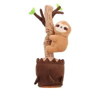 EMUKOEP Jouet Imitant pour bébé, Danse, Chant, Répétition, Animal Interactif en Peluche avec Discours, Imitation de, Escalade d'arbre, Cadeau d'anniversaire pour Enfants (Paresseuse)