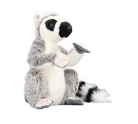 EMUKOEP Jouet Lémurien en Peluche, Animal en Peluche Réaliste avec Bras à Crochets et Boucles pour Décoration de Chambre d'enfants, Poupée Douce et Apaisante pour Enfants