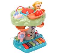 EMUKOEP Jouet Musical pour Tout-Petit dans Une Cabane dans Les Arbres | Plastique, Perles de Tambour à Main, Développement Sensoriel, motricité Fine, 1 à 3 Ans