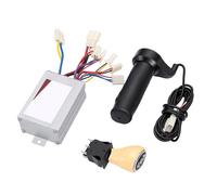 EMUKOEP Kit de Contrôleur de Vélo électrique E Bike, Interrupteur Avant et Arrière, Interrupteur de Direction, Contrôleur de Moteur 800 W, Poignée D'accélérateur, Coque de Refroid