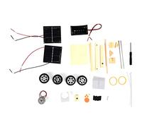 EMUKOEP Kit de modélisation de voiture à énergie solaire pour les expériences pour enfants, pédagogie scientifique DIY, moteur électrique, montage solaire, avec bois et composants électroniques, jouet