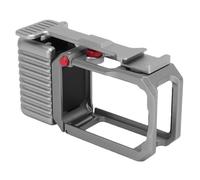 EMUKOEP Kit de Poignée pour Caméra Action 4 3 5 Pro, Cage Magnétique à | Construction en ABS et Alliage D'aluminium, Surface en Silicone Antidérapante, Trou fileté de 1/4 de Pouce et Fente pour