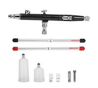 EMUKOEP Kit de Stylo de Pulvérisation pour Pistolet Aérographe, Réglage Externe de la Queue pour Modèle Professionnel de Peinture par Pulvérisation 0.3mm 20CC/40CC (Noire)