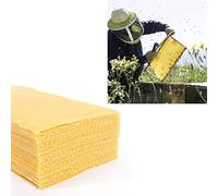 EMUKOEP Lot de 10 draps en cire d'abeille pour la fabrication de bougies, tapis en nid d'abeille pour enfants et adultes