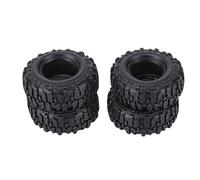 EMUKOEP Lot de 4 Pneus sur Chenilles RC 0,7 Pouces, Mousse de Caoutchouc de Remplacement à Haute Adhérence pour Voitures Télécommandées SCX30 1 30, avec Chambres à Air en Mousse p