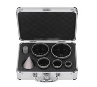 EMUKOEP Lot de 7 scies cloches, M14, 25 à 75 mm, pour carottage, taraudage, à doigt, pour céramique, marbre