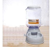 EMUKOEP Mangeoire Automatique pour Animal De Compagnie 3,8 L Grande Capacité Stable sans Fuite Détachable Nettoyage Facile pour Les Amoureux des Animaux (pour l'alimentation Gris)