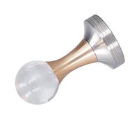 EMUKOEP Manipulateur de poudre de café en acier inoxydable en forme de boule de cristal or rose, presse à café, moulin à marteau (58 mm)