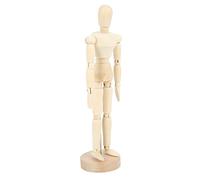 EMUKOEP Mannequin de vitrine flexible en bois avec 14 articulations, petites figurines articulées pour artistes, convient pour apprendre à peindre, accessoires de photographie et décorations