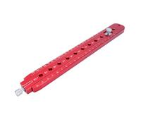 EMUKOEP Marqueur de boussole en bois et aluminium - Échelle précise - Utilisation polyvalente - Dessin stable - Règle impériale métrique de 300 mm - Outil de dessin circulaire