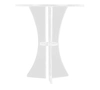 EMUKOEP Meubles de Maison de Poupée, Table Ronde Miniature en Acrylique pour Maisons de Poupée à L'échelle 1/6 ou 1/12, Idéale pour Les Scènes de Vie Colorées