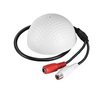EMUKOEP Microphone de Surveillance, Microphone de Vidéosurveillance pour Une Utilisation en Plein Air, 8 X 7 X 6, 5-150 ², Grande Gamme, Surveillance de la tonalité Hi-FI, Tête de de Ramassage pour