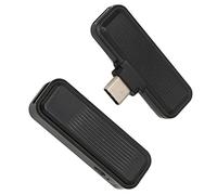 EMUKOEP Mini Microphone Lavalier sans Fil avec Réduction du Bruit pour Un Son Clair, Micro à Revers sans Fil pour L'enregistrement Vidéo en Streaming en Direct